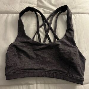 Lululemon sports bra - Charcoal Strappy